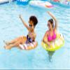 monsoon [Citrus] 2-Pack Luxury Pool Floats Swimming Float Beach Tube Floaties Ring Tubes - Orange Yellow view 3