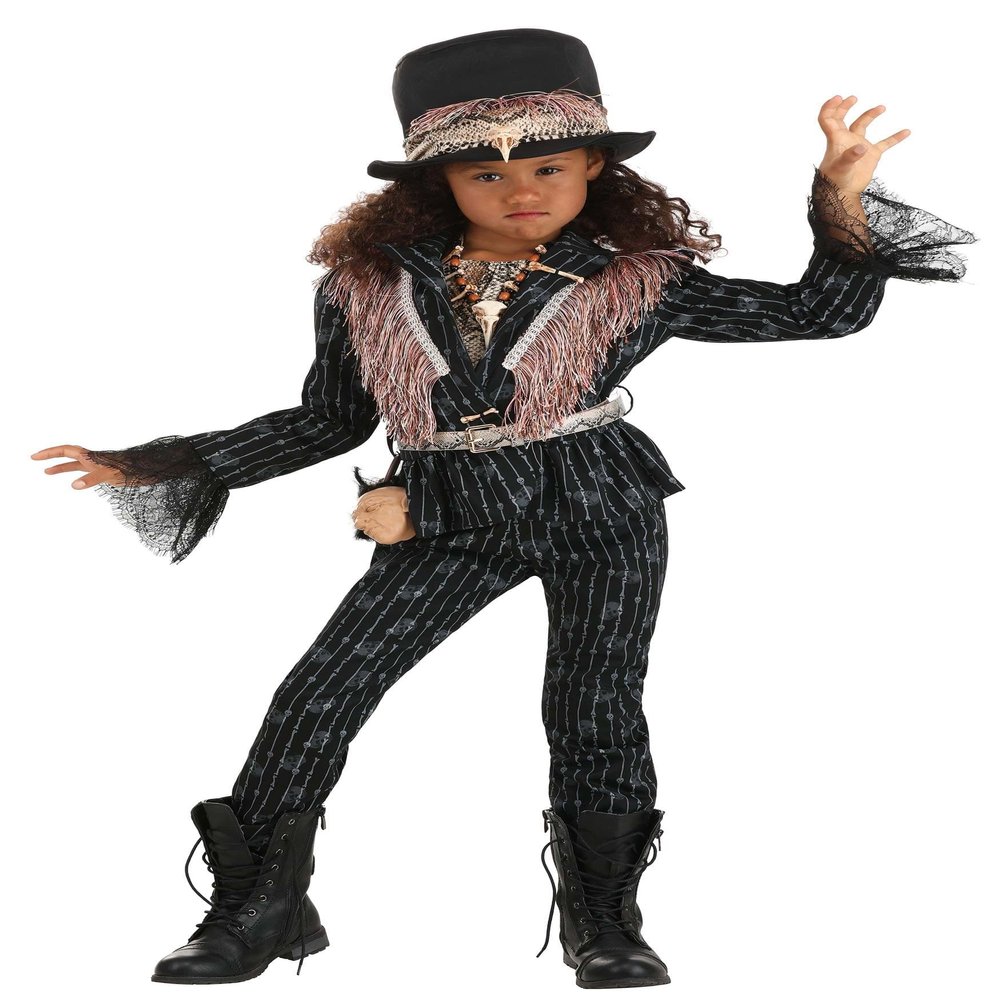 Fun Costumes Witch Doctor Costume for Girls | Kid's Classic Halloween Costumes, Small