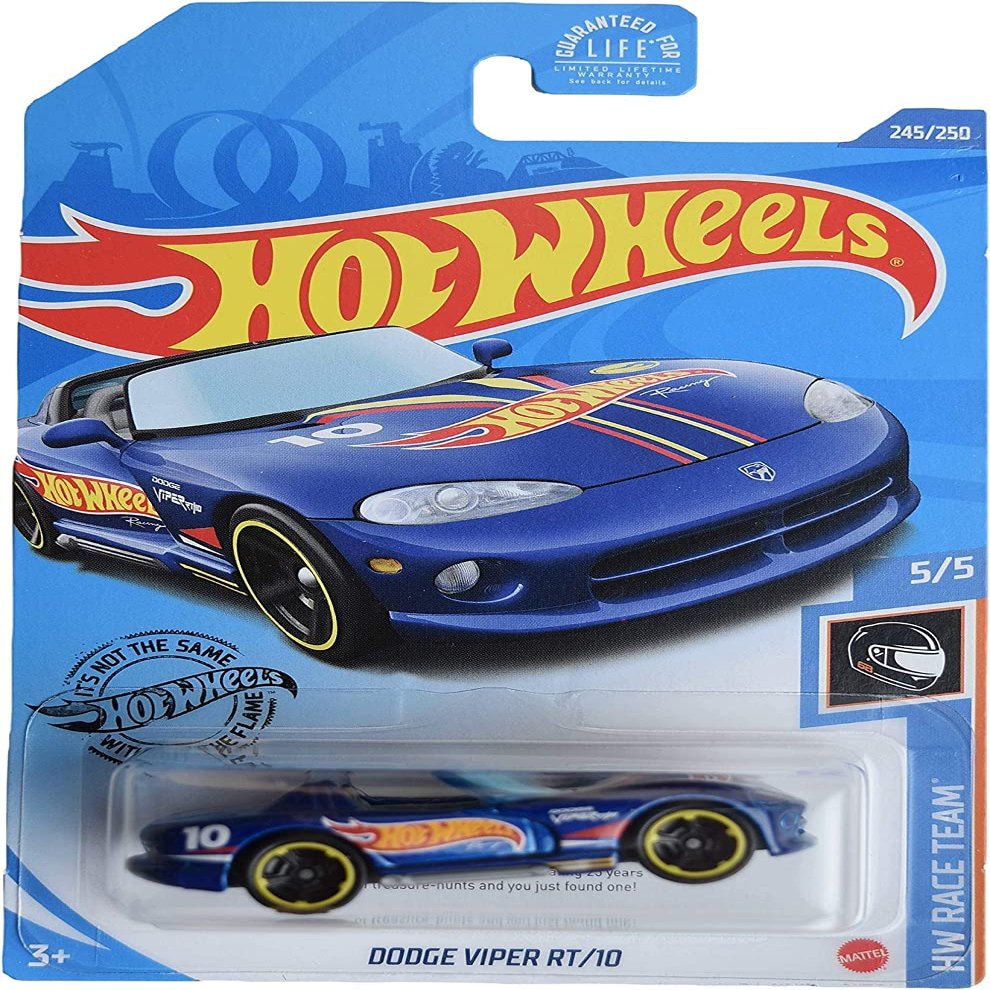 Hot Wheels Dodge Viper RT/10, [Blue] 245/250 Race Team 5/5