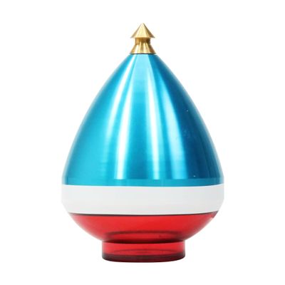 Spintastics Quicksilver Hybrid Spin Top - Fixed Tip (Blue and Red)