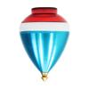 Spintastics Quicksilver Hybrid Spin Top - Fixed Tip (Blue and Red) view 3