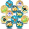 ArtCreativity Dinosaur High 2 inch Bounce Balls, Set of 12, Balls for Kids with 3D Dinosaur Inside, Outdoor Toys for Encouraging Active Play, Party Favors Stuffers for Boys and Girls view 1