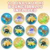 ArtCreativity Dinosaur High 2 inch Bounce Balls, Set of 12, Balls for Kids with 3D Dinosaur Inside, Outdoor Toys for Encouraging Active Play, Party Favors Stuffers for Boys and Girls view 2