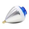 Spintastics Quicksilver Hybrid Spin Top - Fixed Tip (Silver and Blue) view 2