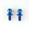 CUSTOM WORKS Blue Titanium Short Hex Ball Stud view 1