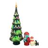 BuyRussianGifts Christmas Nesting Dolls 14 Tall Christmas Tree Santa Snowman 5 Piece Set view 3