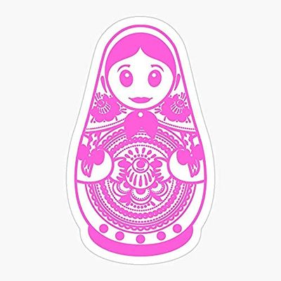 Russia Matryoshka Doll Matryoshka UDSSR Russia Sticker Decal Vinyl - Peel and Stick to Any Smooth Surface