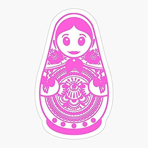 Russia Matryoshka Doll Matryoshka UDSSR Russia Sticker Decal Vinyl - Peel and Stick to Any Smooth Surface