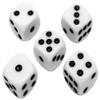 Cyber-Deals Black PU Leather Dice Cup Premium Felt Lined, Pip Dot Dice, Plus Extra Die Set (Gift Boxed) for Liar's Dice Farkle Yahtzee and Other Dice Games (Black/Dark Grey Cup, 16mm Dice (White)) view 2