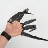 Alvivi Halloween Skeleton Hand Articulated Extensions Finger Wearable Bone Claw Hand Cosplay Scary Skeleton Hand Black Left Hand One Size view 3