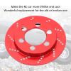 RC Aluminum Brake Disc, RC Simulation Wheel Brake Disc Perfect Style Exquisite Appearance for 1.9 Inch Wheel 1/10 RC Crawler Car(red) view 3