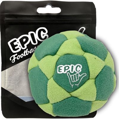 Epic Footbags Deluxe 32 Panel Suede Foot Bag for Adults & Kids, Cuttin' Grass