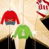 Chalyna 4 Pieces Christmas Doll Accessories Christmas Clothes Sweater Set Doll Hand Knitted Clothing Elk Snowflake Print Pearl Xmas Accessory Set Decor(Cute) view 2