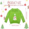 Chalyna 4 Pieces Christmas Doll Accessories Christmas Clothes Sweater Set Doll Hand Knitted Clothing Elk Snowflake Print Pearl Xmas Accessory Set Decor(Cute) view 3