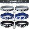 Junkin 30 Pieces Wolf Themed Party Rubber Bracelets Silicone Wolf Animal Printed Baby Shower Wristbands Birthday Supplies for Boy Girl Animal Themed Parties view 2