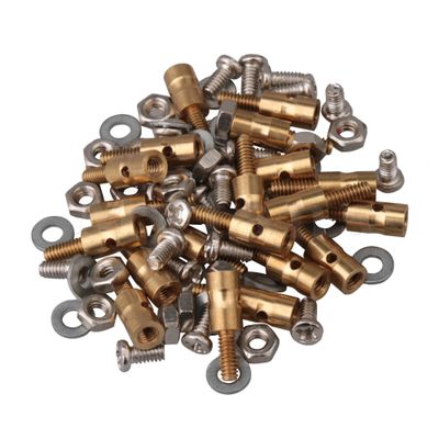 Replacement Part For Model Airplane Servo Linkage For 1mm Steel Wire Golden Pack Of 20