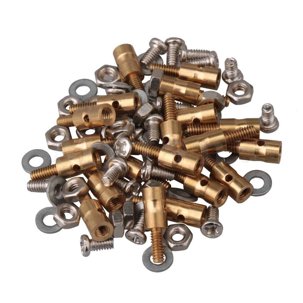 Replacement Part For Model Airplane Servo Linkage For 1mm Steel Wire Golden Pack Of 20