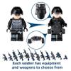 Toysvill SWAT Military Police Building Block Set | SUV + Soldiers Minifigures (12 PCS) with Weapons and Accessories Gift view 4