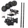Kuuleyn Oil Tank Traile Chassis, Metal Plastic Simulation Oil Tank Trailer Spare Tire Kit Durability Oil Tanks Trailer Chassis Suitable for Wpl b24 b16 b36 b36kit RC Model Part & Acces view 2