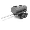 Kuuleyn Oil Tank Traile Chassis, Metal Plastic Simulation Oil Tank Trailer Spare Tire Kit Durability Oil Tanks Trailer Chassis Suitable for Wpl b24 b16 b36 b36kit RC Model Part & Acces view 3