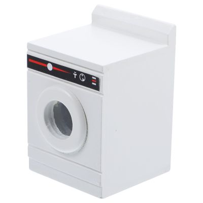 Toyvian Dollhouse Washing Machine Mini Cloth Washer Dryer Model Minihouse Laundry Machine Miniature for Dollhouse Furniture Accessories