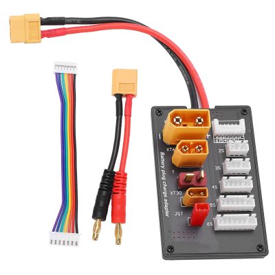 Walfront Parallel Charging Board Balanced Charging Plate Adapter ///JST/T Plug Interfaces Battery Charger for 2S6S Battery