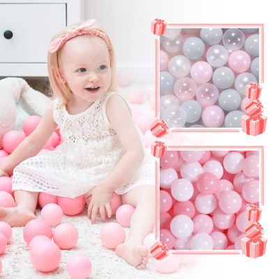 GOGOSO 200 PCS Pink Ball Pit Balls for Girl Gifts Xmas Birthday