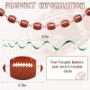 Chinco 32 Pieces Football Party Decorations Includes 30 Hanging Swirls and 2 Football Banners Sports Theme Party Supplies for Kids Adults Office Bar Birthday Decor view 2