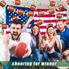 Chinco 32 Pieces Football Party Decorations Includes 30 Hanging Swirls and 2 Football Banners Sports Theme Party Supplies for Kids Adults Office Bar Birthday Decor view 3