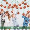 Chinco 32 Pieces Football Party Decorations Includes 30 Hanging Swirls and 2 Football Banners Sports Theme Party Supplies for Kids Adults Office Bar Birthday Decor view 4