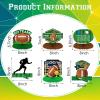 12 Pieces Football Party Decorations Football Table Centerpiece Silhouette Honeycomb Party Centerpiece for Sports Theme Supplies view 2
