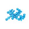SPYMINNPOO 10pcs Metal Ball Screws, Link Rod Shock Absorbers End Bolts Replacement Compatible with TT01 TT02 RC Car(Blue) view 2