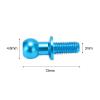 SPYMINNPOO 10pcs Metal Ball Screws, Link Rod Shock Absorbers End Bolts Replacement Compatible with TT01 TT02 RC Car(Blue) view 3