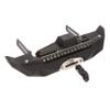 LAFEINA Metal Front Rear Bumper with Winch LED Lights & Light Control Cable for 1:10 RC Crawler Car SCX10 90046 SCX10 AXI03007 TRX4 (Black Winch) view 2