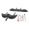 LAFEINA Metal Front Rear Bumper with Winch LED Lights & Light Control Cable for 1:10 RC Crawler Car SCX10 90046 SCX10 AXI03007 TRX4 (Black Dual Motor Winch) view 1