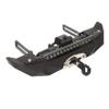 LAFEINA Metal Front Rear Bumper with Winch LED Lights & Light Control Cable for 1:10 RC Crawler Car SCX10 90046 SCX10 AXI03007 TRX4 (Black Dual Motor Winch) view 2