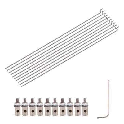 BQLZR 10pcs Push Rod and Linkage Stoppers Servo Arm Connectors Adapter for RC Airplane
