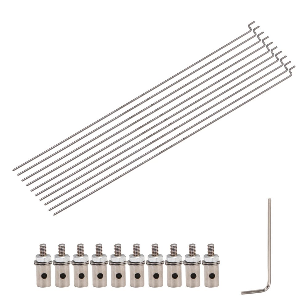 BQLZR 10pcs Push Rod and Linkage Stoppers Servo Arm Connectors Adapter for RC Airplane
