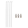 BQLZR 10pcs Push Rod and Linkage Stoppers Servo Arm Connectors Adapter for RC Airplane view 2