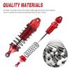 All Metal Aluminum RC Shocks for 1/10 Traxxas Stampede Rustler Shocks, Front & Rear, Replacement 4PCS Set 5862 (Red) view 2