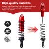 Aluminum RC Shocks for 1/10 Traxxas Slash 4x4 Rustler 4X4 VXL shocks Stampede 4X4 shocks Hoss 4X4 Monster Truck,Front & Rear, Replace 5862, 4PCS (Red) view 2