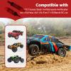 Aluminum RC Shocks for 1/10 Traxxas Slash 4x4 Rustler 4X4 VXL shocks Stampede 4X4 shocks Hoss 4X4 Monster Truck,Front & Rear, Replace 5862, 4PCS (Red) view 3