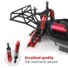Aluminum RC Shocks for 1/10 Traxxas Slash 4x4 Rustler 4X4 VXL shocks Stampede 4X4 shocks Hoss 4X4 Monster Truck,Front & Rear, Replace 5862, 4PCS (Red) view 4