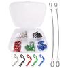 GDOOL 50 Pieces 1mm 90-Degree Angle RC Cars Universal Body Clips Bent Springy Pins & RC Car Clip Pin Steel Wires for All 1/16 1/18 1/20 Scale Model Truck Crawler Trucks view 1