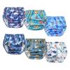BISENKID 6 Packs Waterproof Rubber Training Pants for Toddlers Potty Training Pants & Good Elastic and Breathable Waterproof Diaper Cover for Potty Training Boys 3t view 1