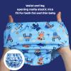 BISENKID 6 Packs Waterproof Rubber Training Pants for Toddlers Potty Training Pants & Good Elastic and Breathable Waterproof Diaper Cover for Potty Training Boys 3t view 2