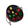 Miniature Steelpan (Steel Drum) 12 Inch Diameter 11 Notes with Instructional Book with Music from Trinidad & Tobago - Rainbow view 1