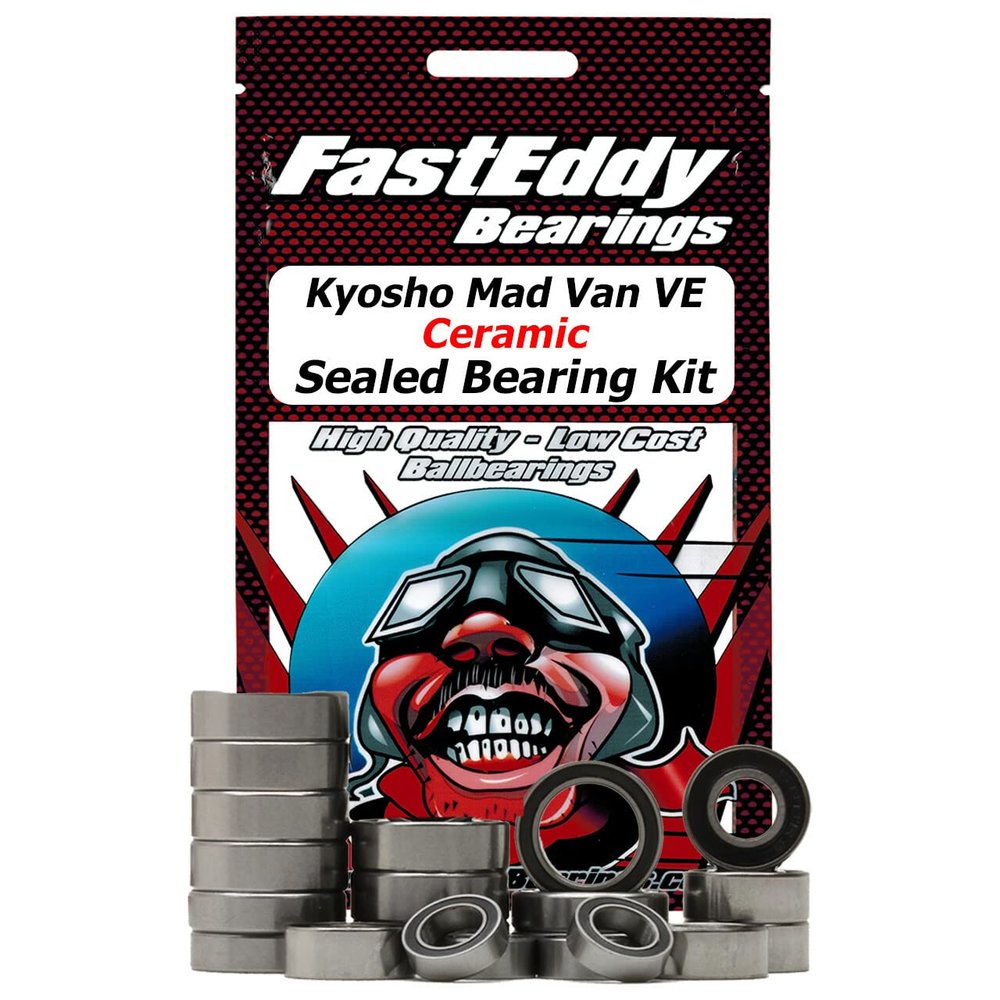FastEddy Bearings Compatible with Kyosho Mad Van VE Ceramic Sealed Bearing Kit