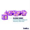 Sharp Edge Silicone Rubber Dice Set: Regal Ricochet view 2