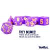 Sharp Edge Silicone Rubber Dice Set: Regal Ricochet view 3